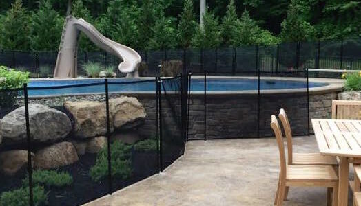 Safety fence pool